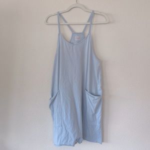 Free People hot shot romper! XS light blue!